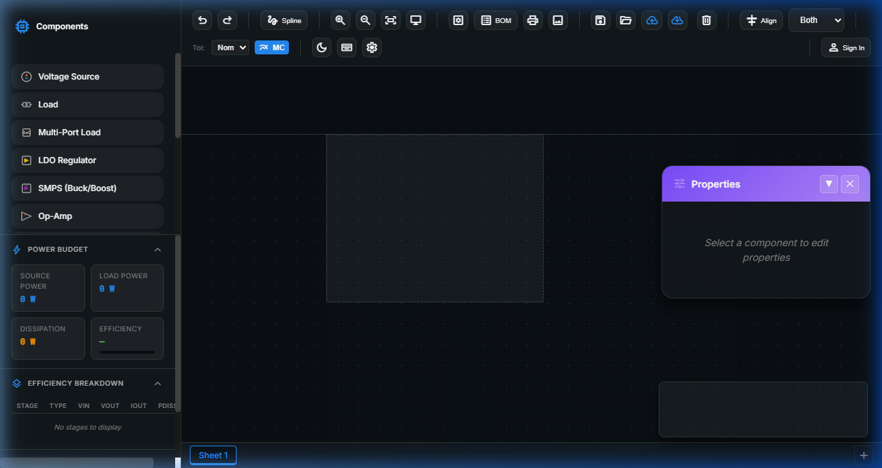Application layout overview